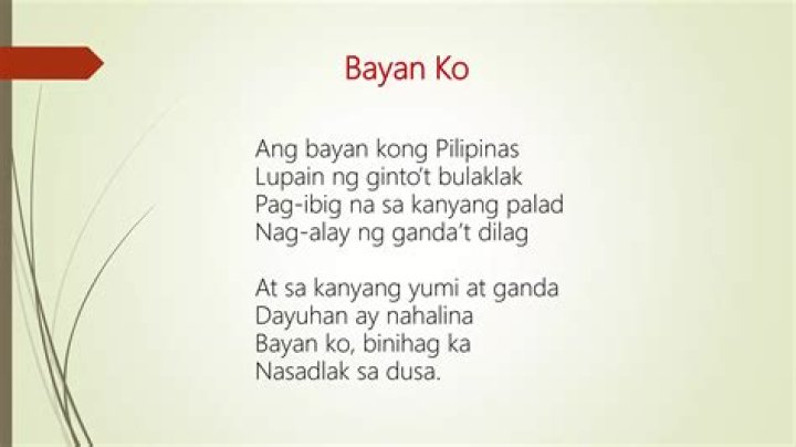 Bayan Kong Pilipinasong Lyrics: A Comprehensive Exploration of its Meaning, History, and Cultural Impact