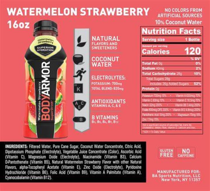 Body Armor Upper Drink Nutrition Facts: A Comprehensive Guide