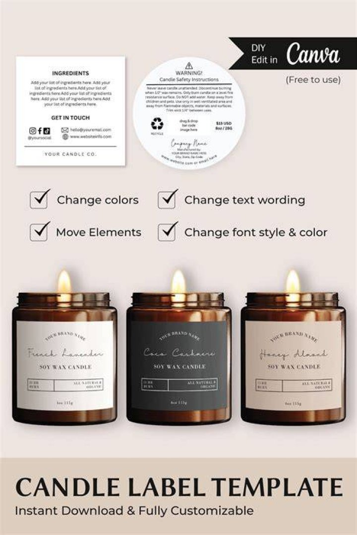 Candle Label Ideas: A Comprehensive Guide to Perfect Candle Labels