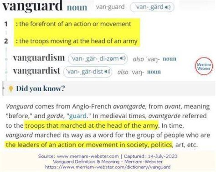 Define Vanguard: Understanding the Concept, Importance, and Applications