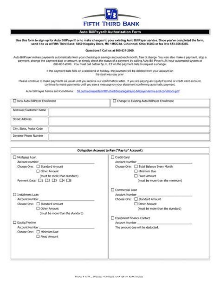 Fifth Third Auto Bill Payer Phone Number: A Comprehensive Guide