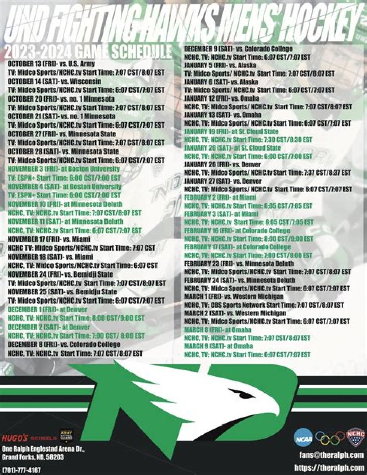 Fighting Hawks Hockey Schedule: Your Ultimate Guide for the Season