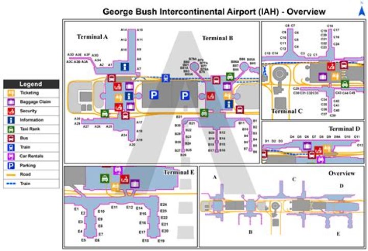George Bush Intercontinental Airport Houston TX Terminal Map: Your Ultimate Guide
