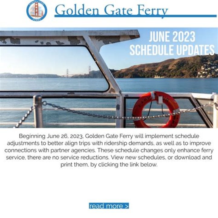 Golden Gate Ferry Schedule: Your Comprehensive Guide to Seamless Bay Area Travel