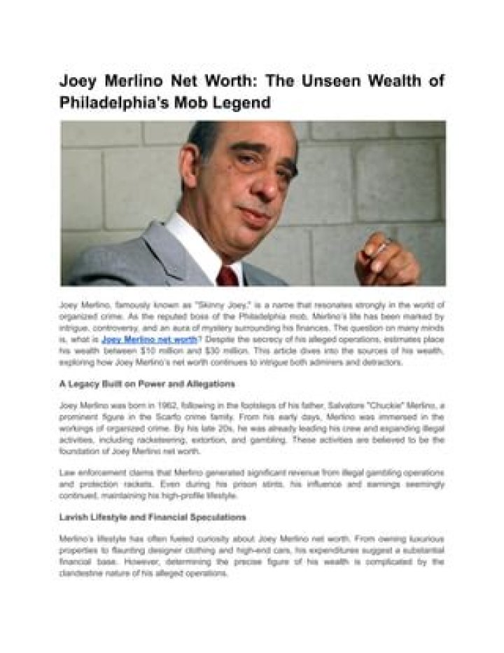 Joey Merlino: The Untold Story of Power, Influence, and Leadership
