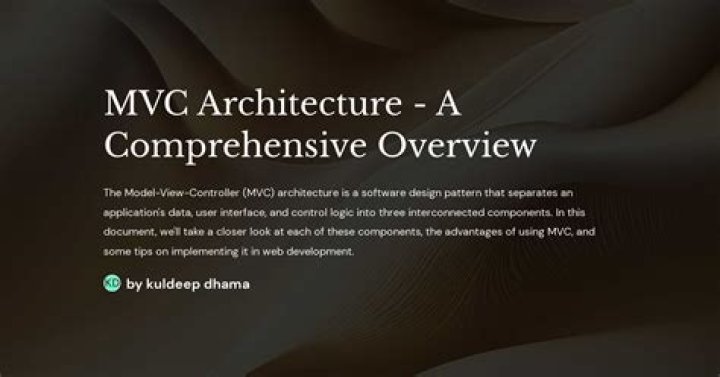 Mastering MVC: The Ultimate Guide to Understanding and Implementing MVC Architecture