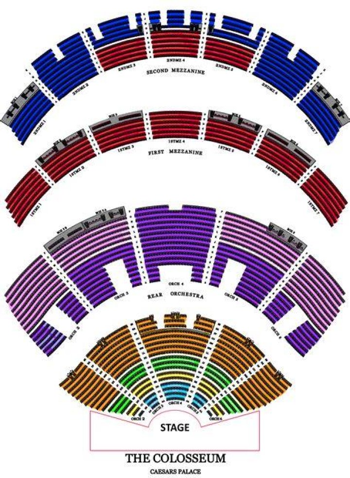 Seating Chart Caesars Palace Colosseum Las Vegas: Your Ultimate Guide