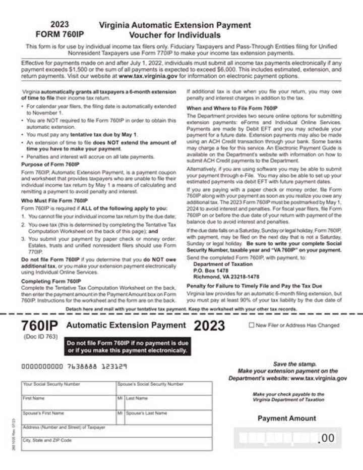 Understanding Virginia Form 760IP: A Comprehensive Guide