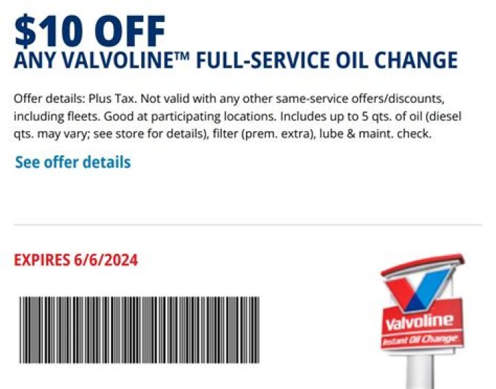 Valvoline Coupon $25 Off Oil Change: Save Big on Your Next Oil Change