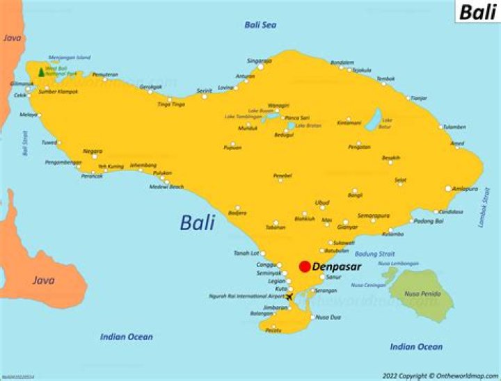 Where is the Island of Bali on the World Map?