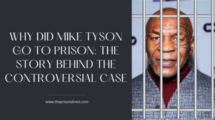 Why Mike Tyson Went to Prison: A Comprehensive Analysis