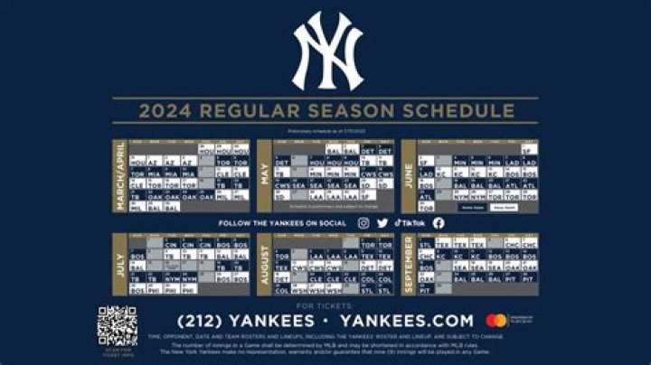 Yankees 2024 Schedule Release Date: Everything You Need to Know